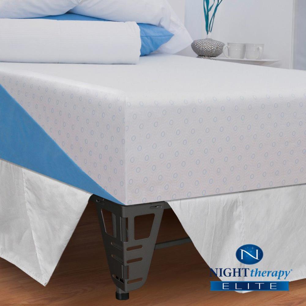 Night Therapy 12" MyGel® Ultimate Memory Foam Mattress & Bed Frame Set-Full