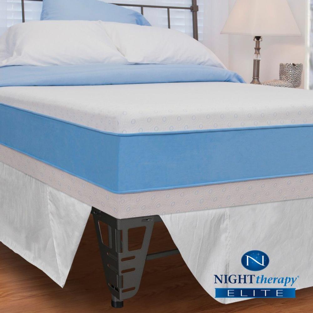 Night Therapy 13" MyGel® Prestige Memory Foam Mattress & Bed Frame Set-Full