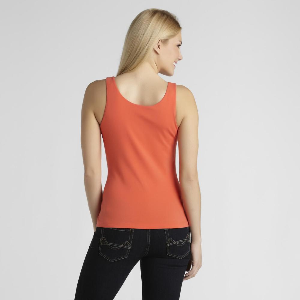 Basic Editions Women's Shelf Bra Tank Top