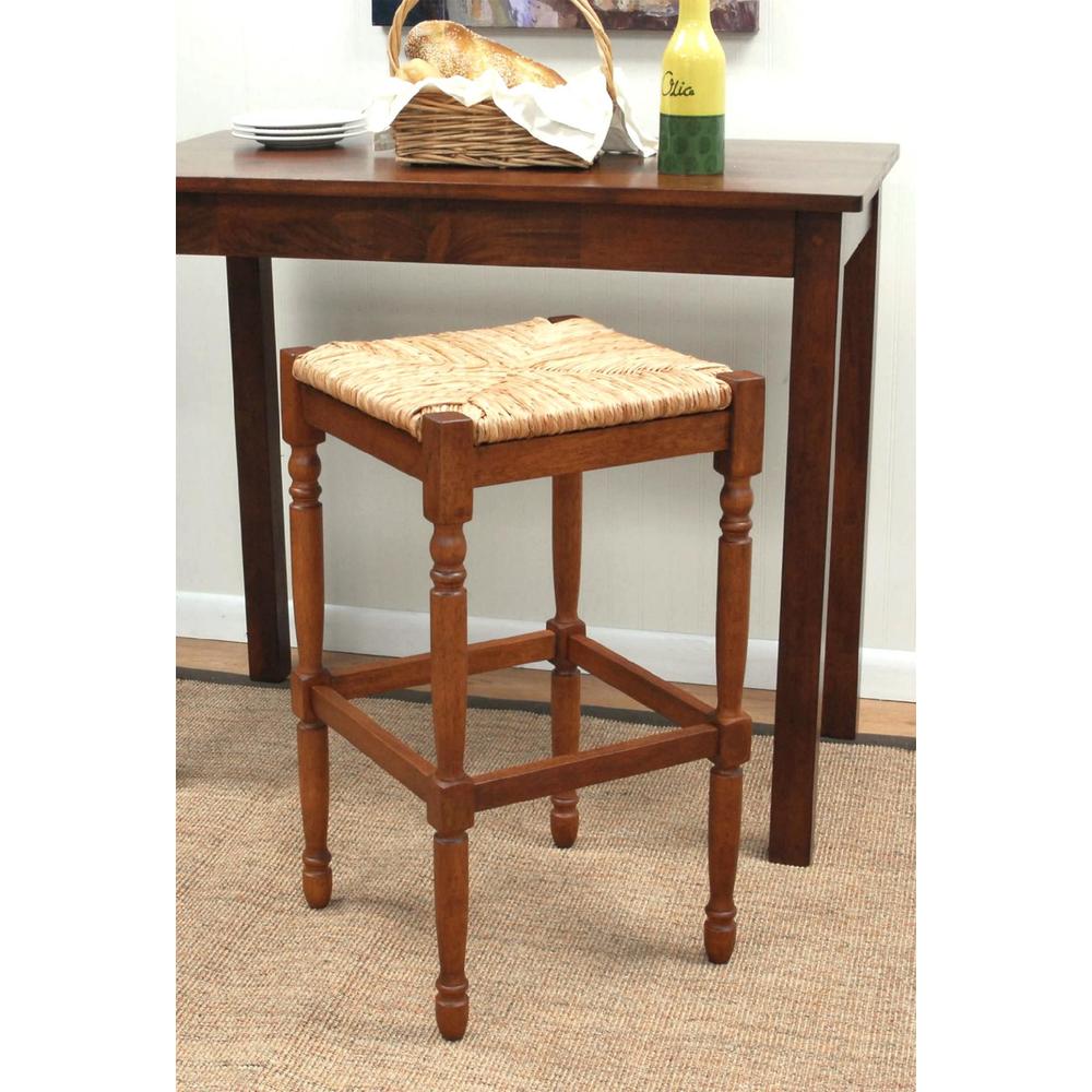 Carolina Chair and Table Co. Chesterfield 30"H Bar Stool Walnut