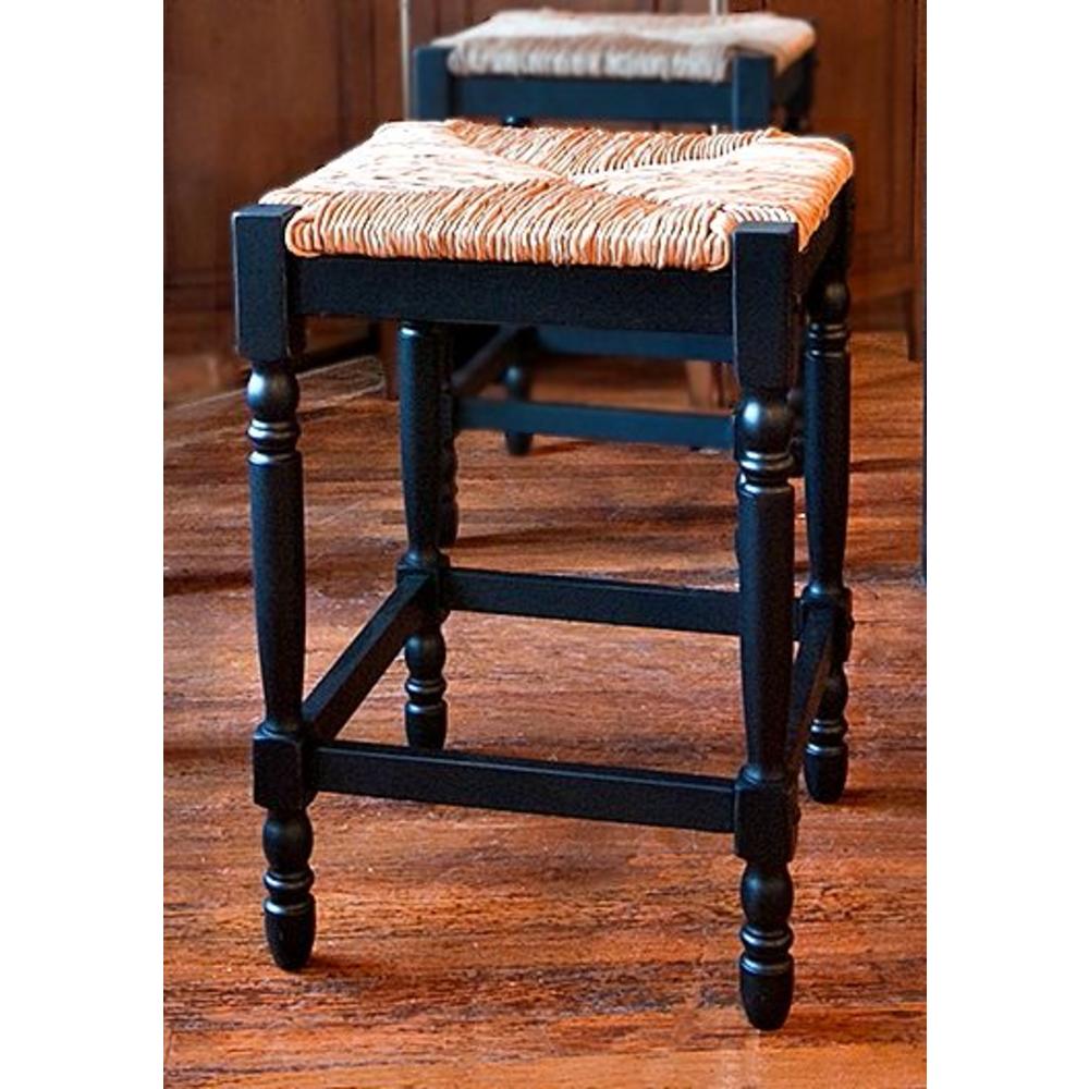 Carolina Chair and Table Co. Chesterfield 24"H Counter Stool - Antique Black