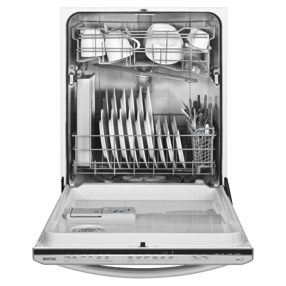 Maytag MDB6769PAS 24" Jetclean® Plus Dishwasher with Fully Integrated Controls Stainless Steel