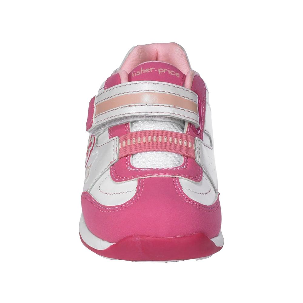 Fisher-Price Toddler Girls&#39; Adonis Athletic &#45; White/Pink