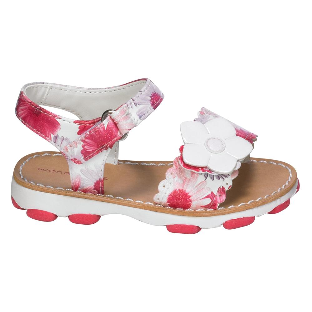 WonderKids Toddler Girls&#39; Adrienne Flower Sandal - Multi
