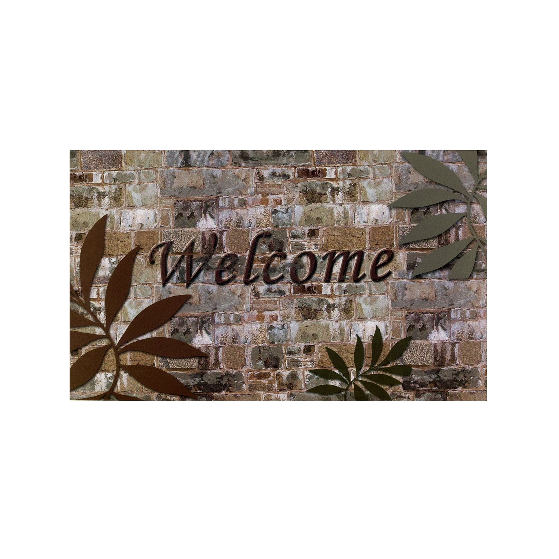 Achim Welcome Palms Outdoor Rubber Entrance Mat