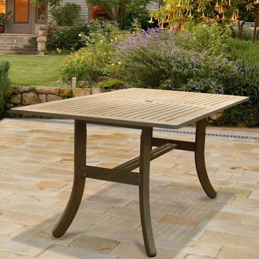 Vifah Renaissance Outdoor Hand-scraped Hardwood Rectangular Table
