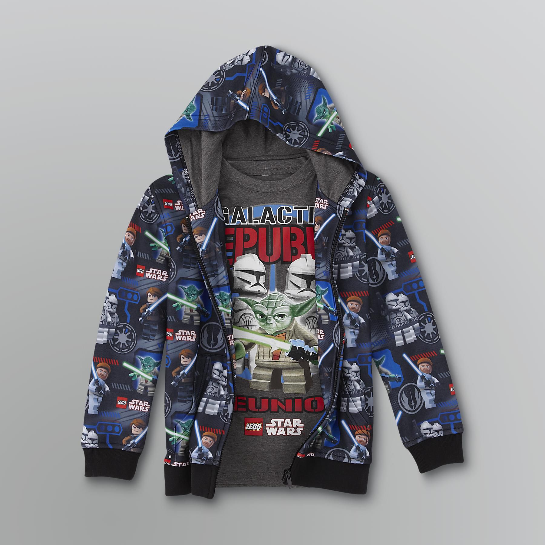 LEGO Boy's Star Wars Hoodie and Graphic T-Shirt Set