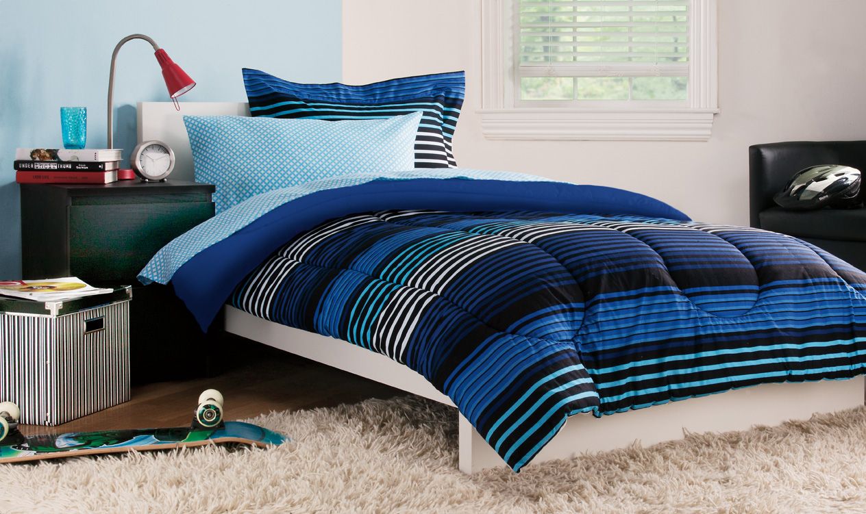 Essential Home 4 Piece Comforter set Twin XL- Addison