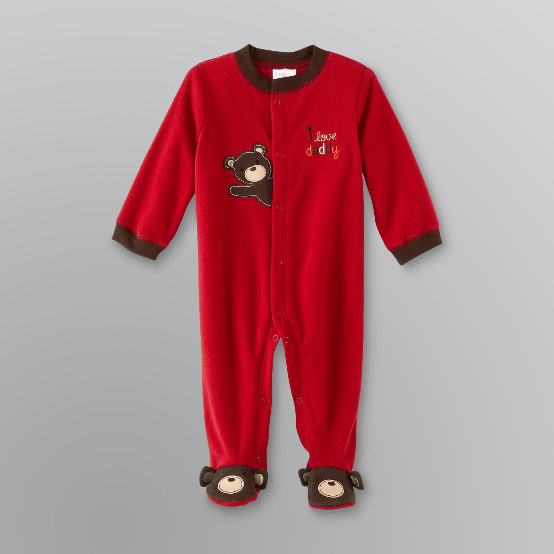Little Wonders Infant Boy's Sleep & Play Pajamas - Daddy Bear