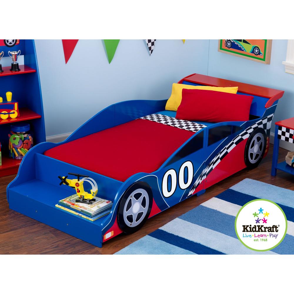 KidKraft Racecar Toddler Bed