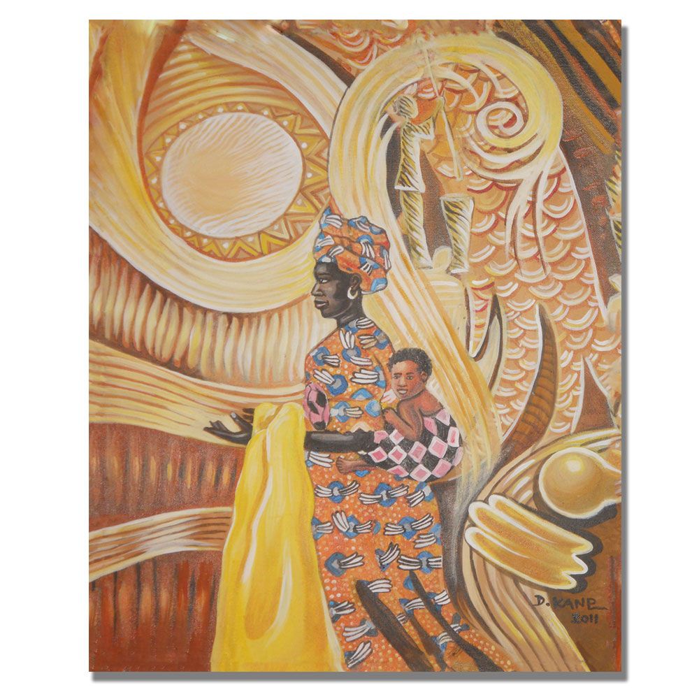 Trademark Global Djibrirou Kane 'Caring and Dedicated Mom' Canvas Art
