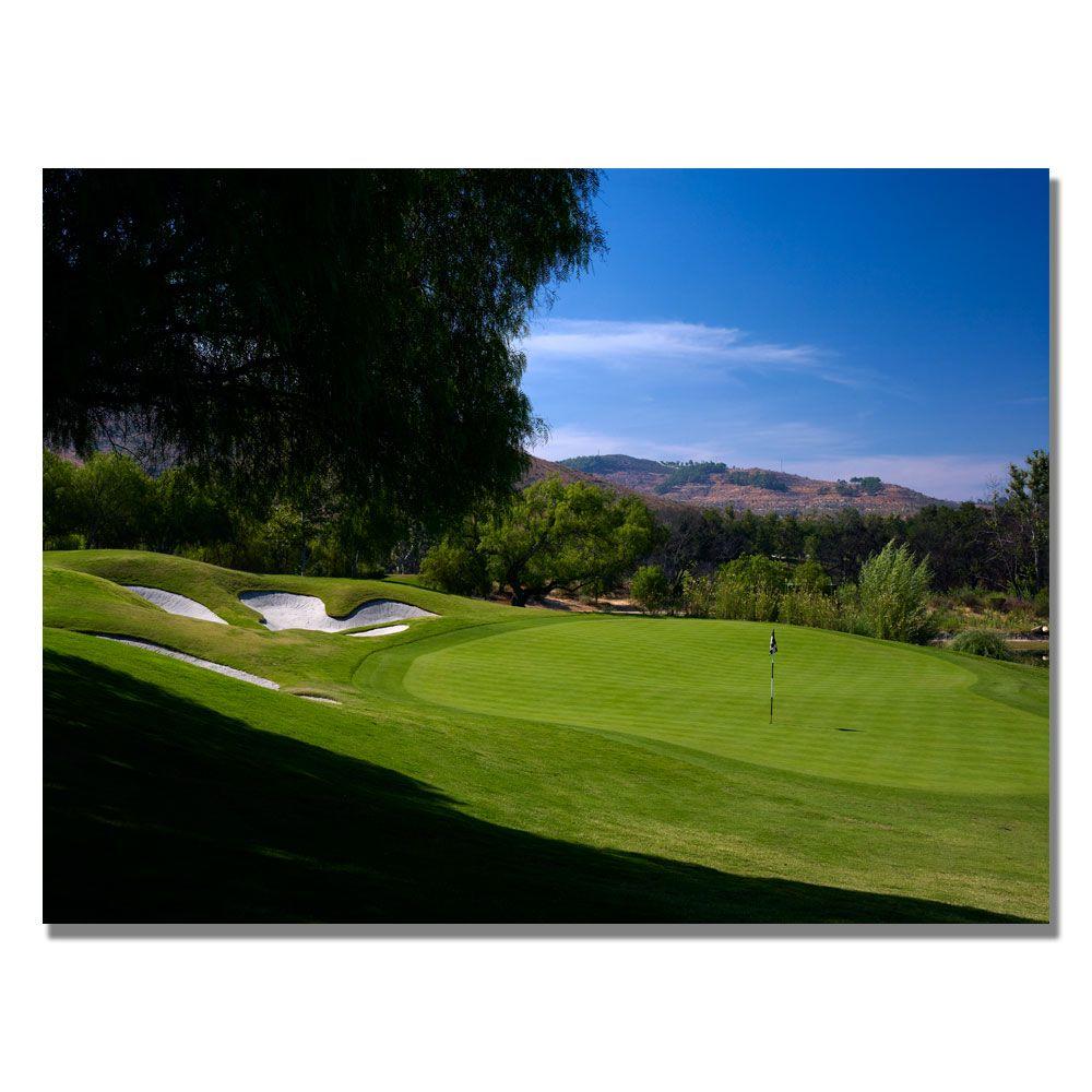 Trademark Global 35 x 47 inches Approaching the Green Canvas Golf Art