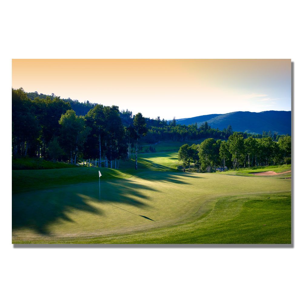 Trademark Global 18 x 24 inches A Shady Green Canvas Golf Art