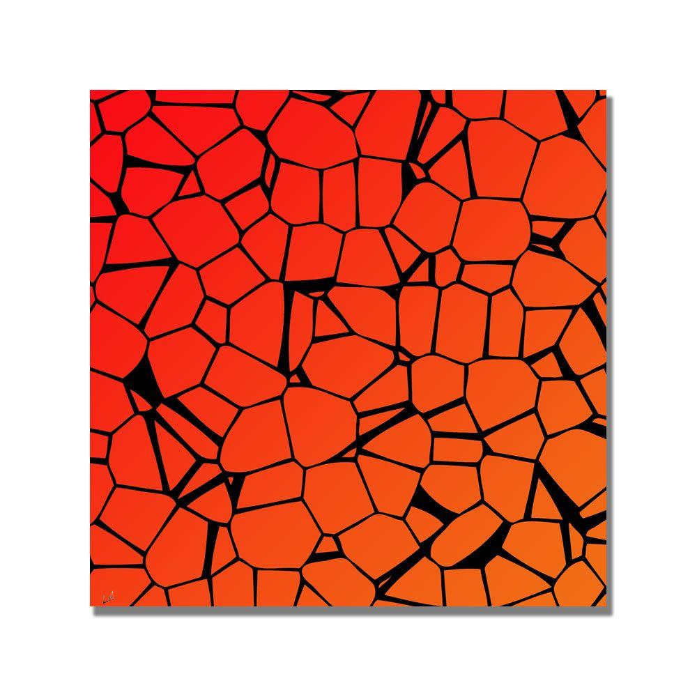 Trademark Global 35x35 inches "Crystals of Yellow and Orange"
