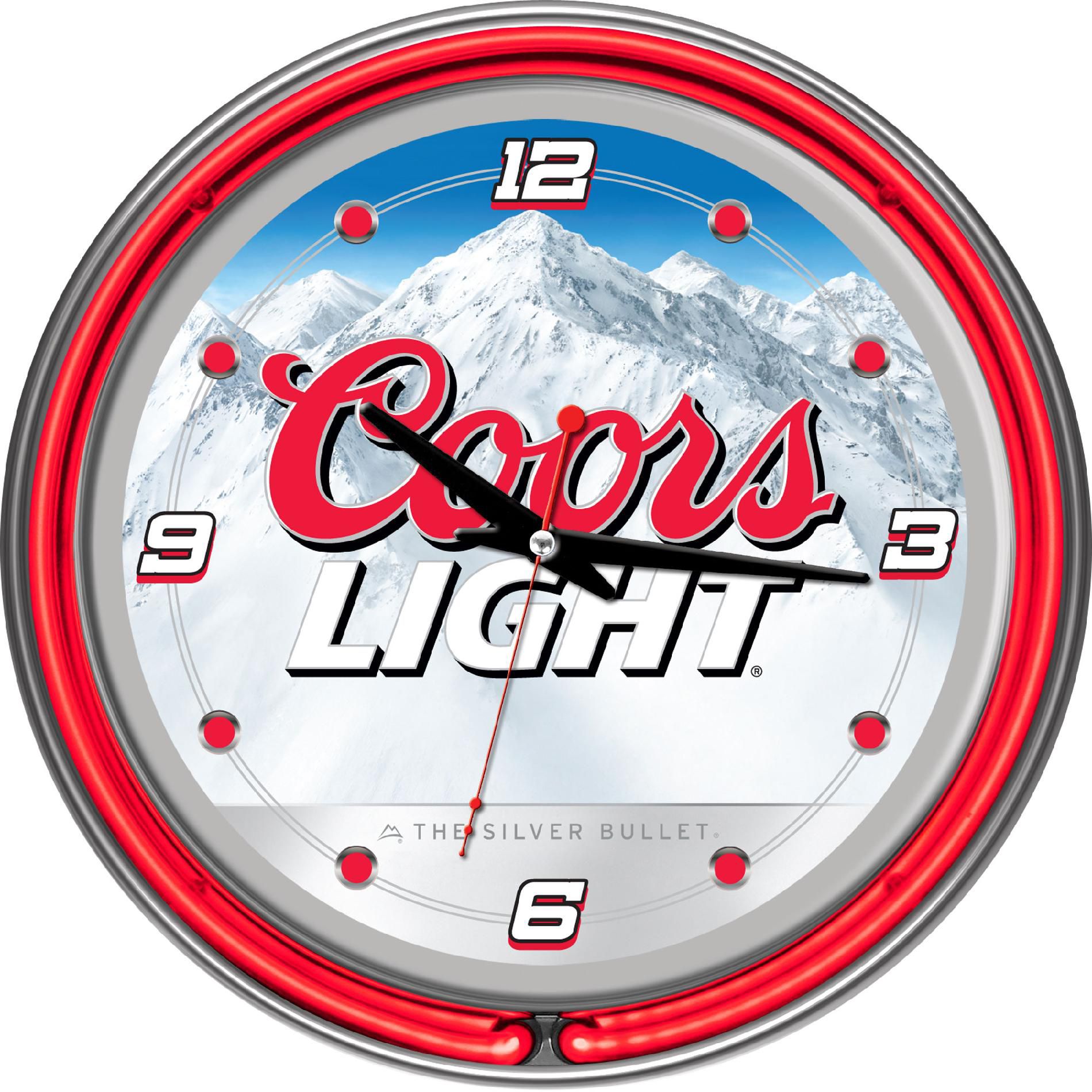 Coors Light 14-inch Neon Wall Clock