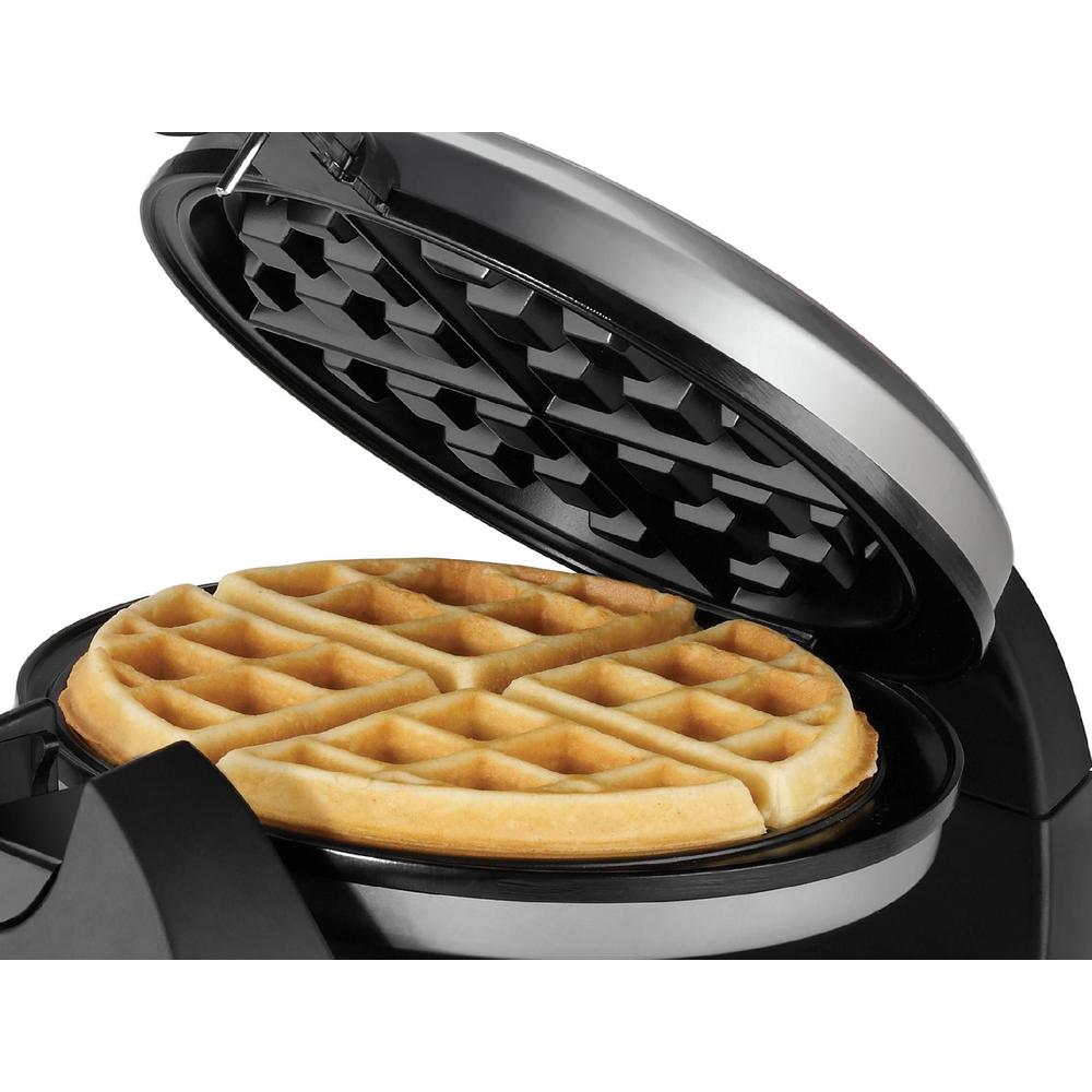 BLACK+DECKER Belgian Flip Waffle Maker Silver