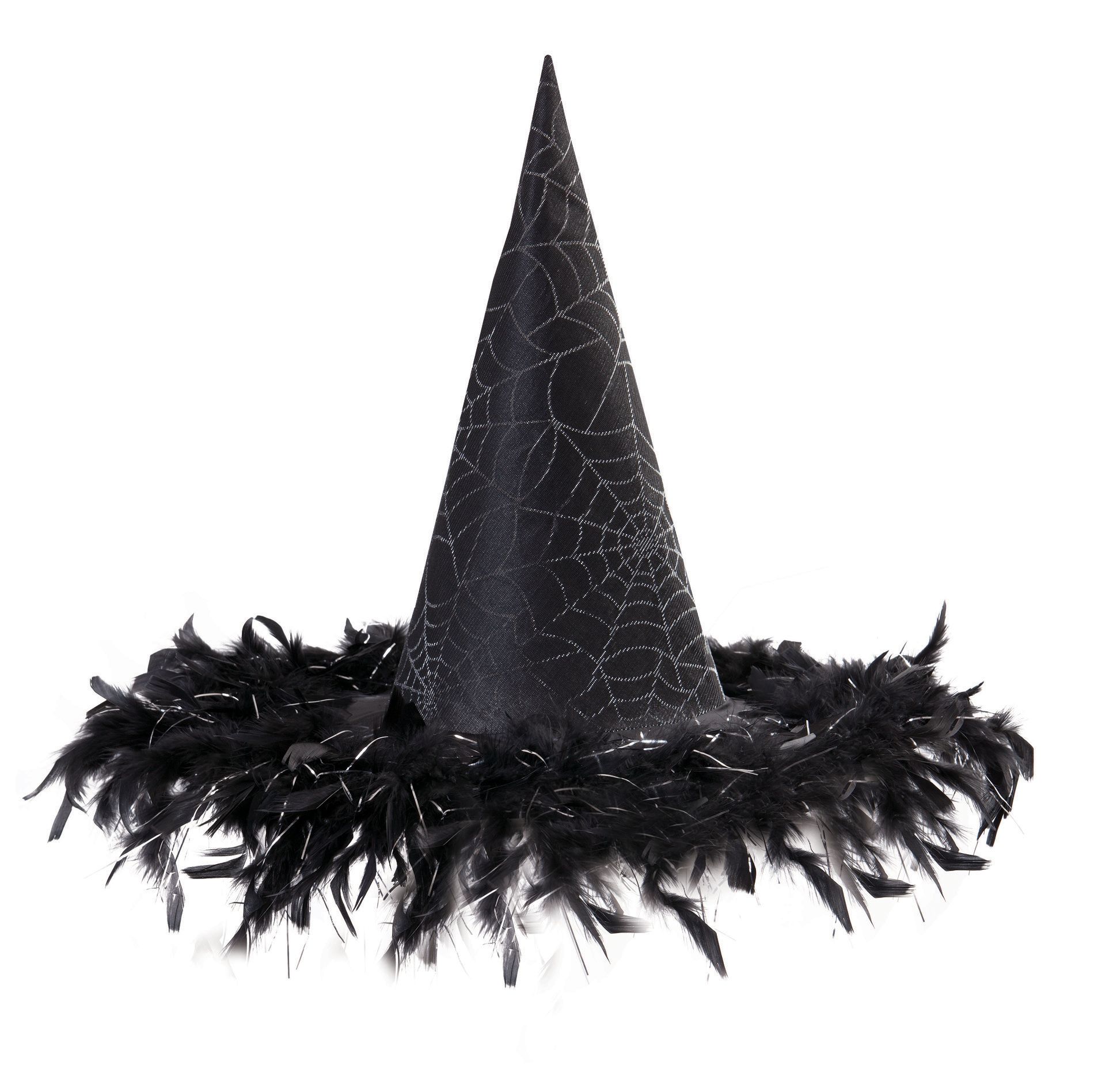 Totally Ghoul Feather Witch Hat