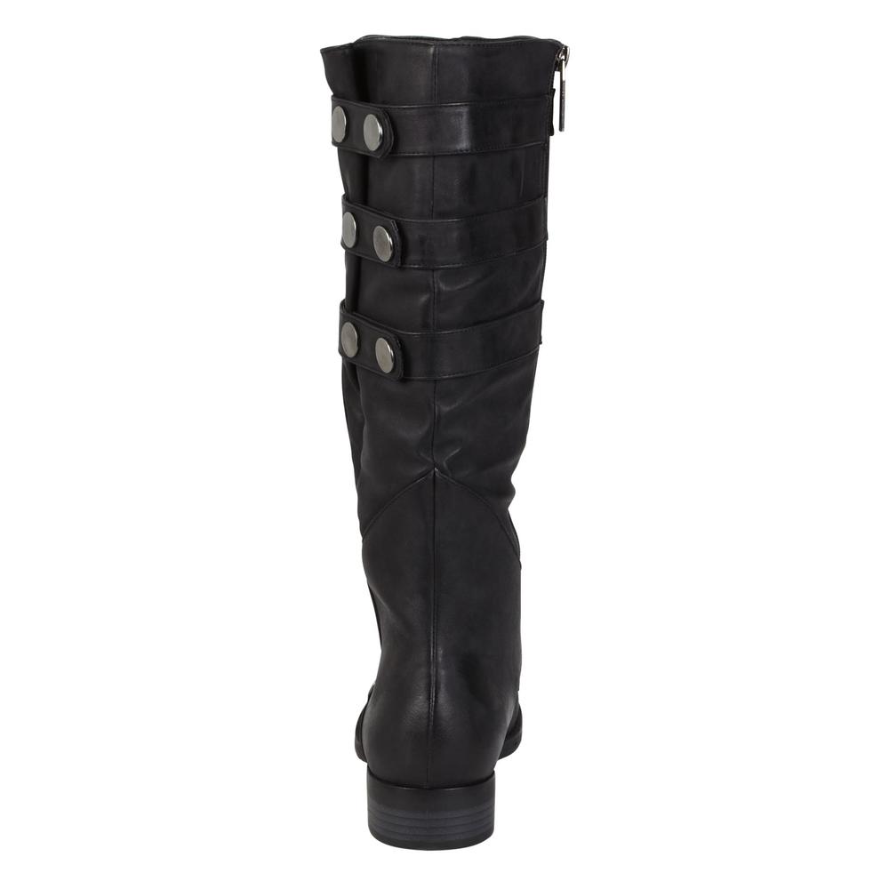 Bongo Women's Lizzie Flat Fashion Boot - Black