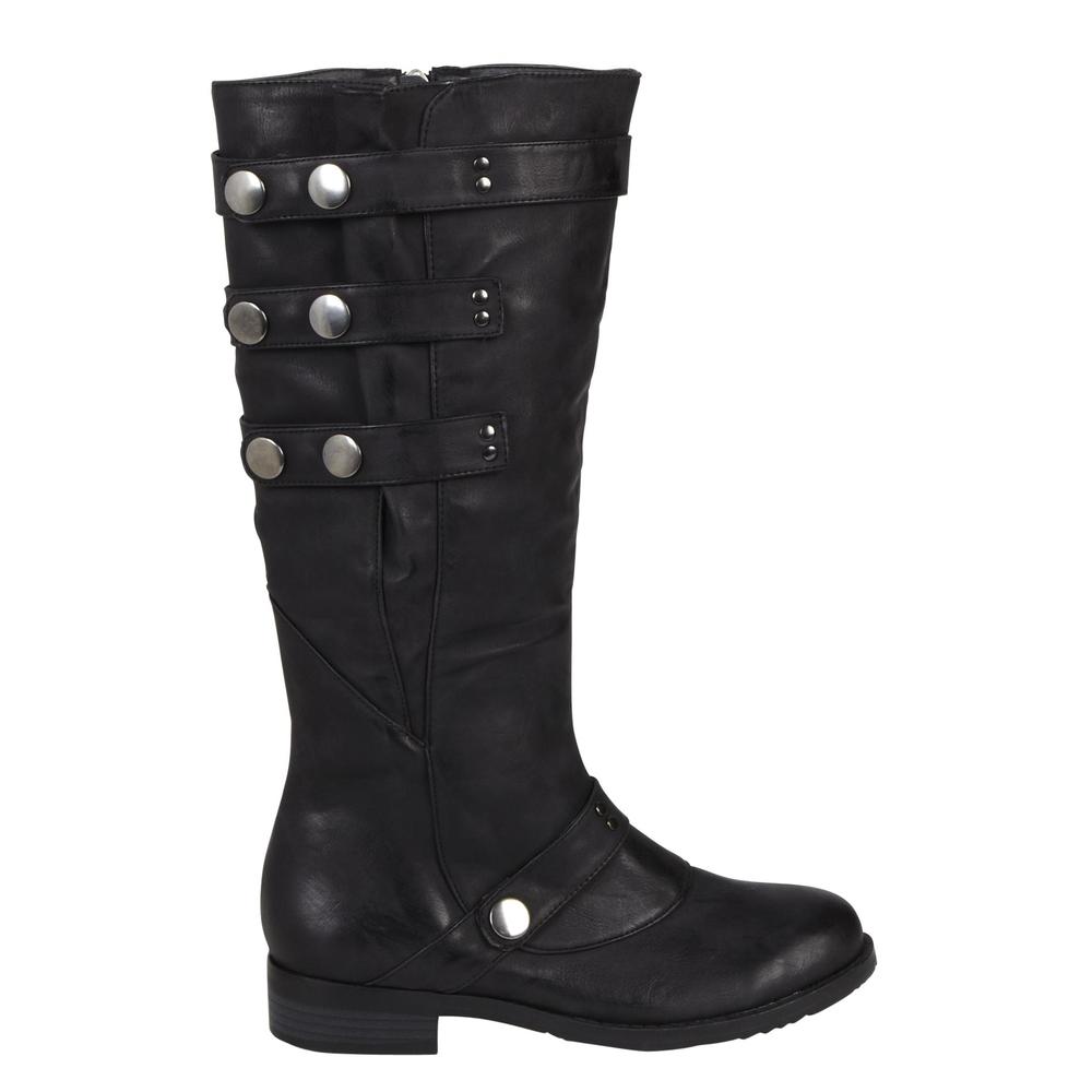 Bongo Women's Lizzie Flat Fashion Boot - Black