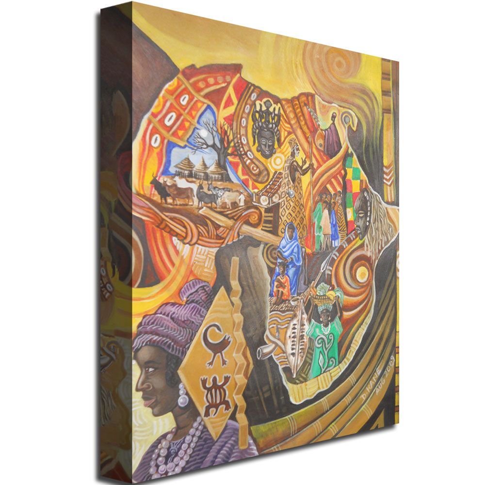 Trademark Global Djibrirou Kane 'Image and Colors of Africa' Canvas Art