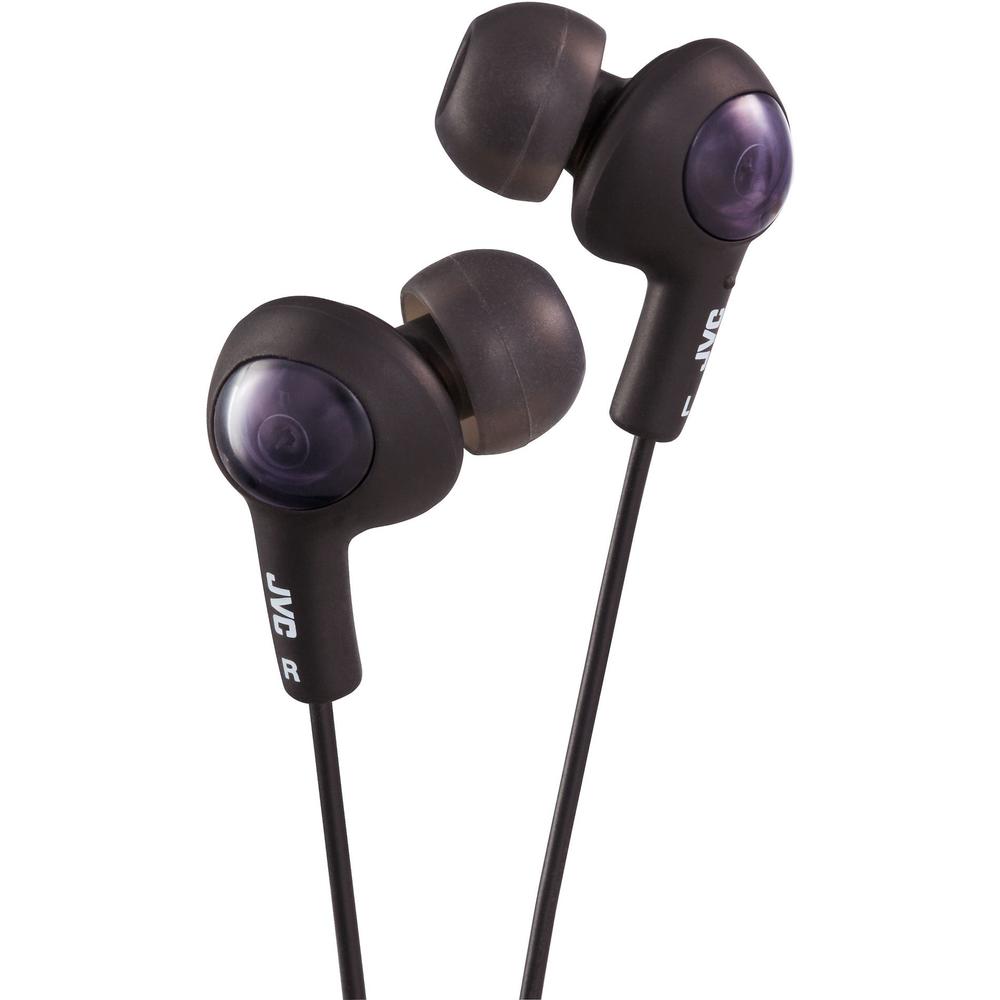 JVC Kenwood HAFX5B Inner Ear Gumy Plus Headphone - Black