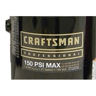 Craftsman 27 Gal Oil Lubricated Vertical Air Compressor