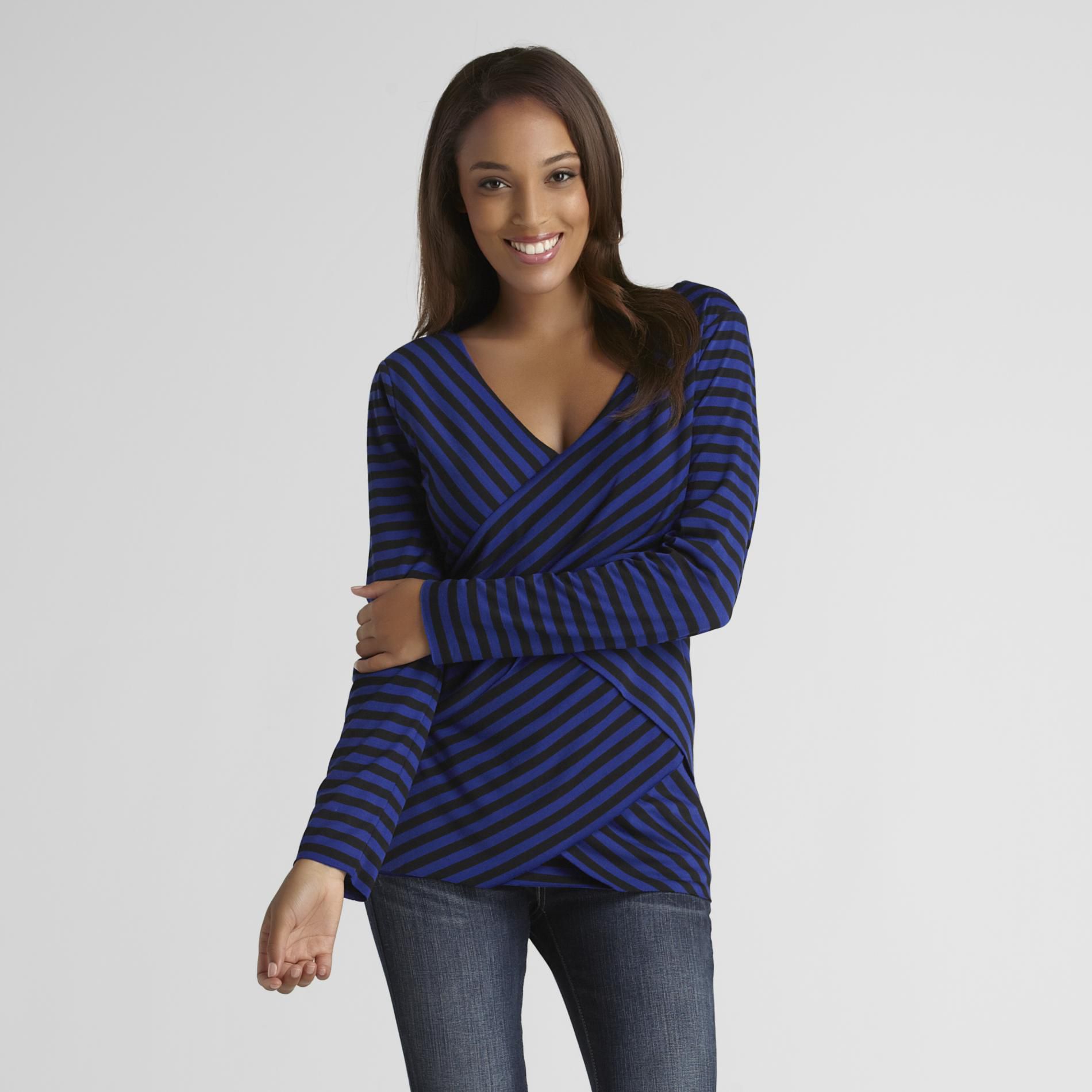 Metaphor Women's Tiered Striped Shirt