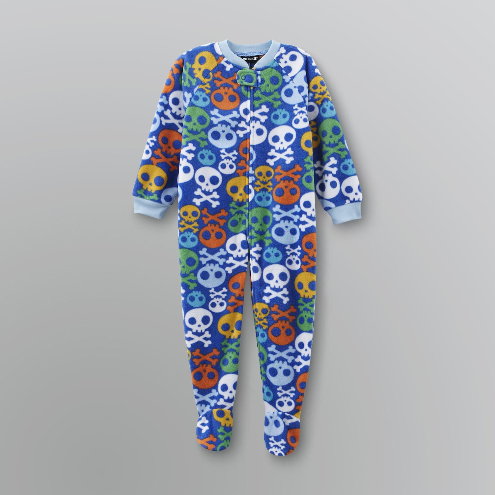 Joe Boxer Infant & Toddler Boy's Fleece Footed Pajamas - Skulls