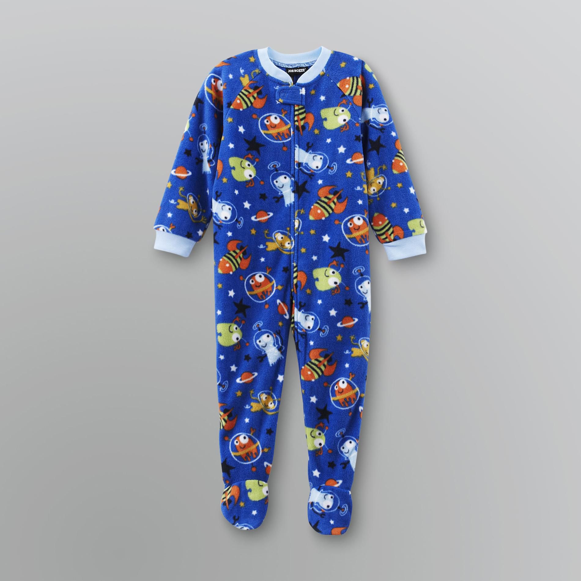 Joe Boxer Infant & Toddler Boy's Fleece Footed Pajamas - Rockets