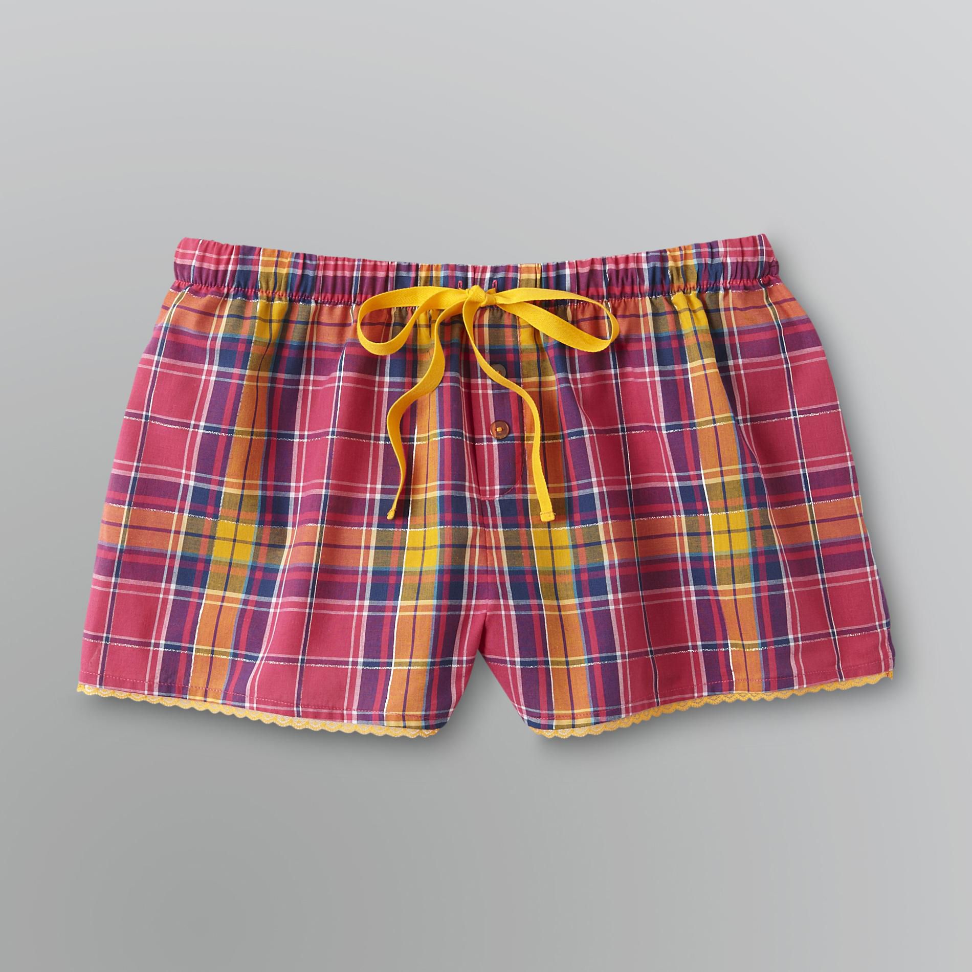 Joe Boxer Junior&#8217;s Pajama Shorts Plaid