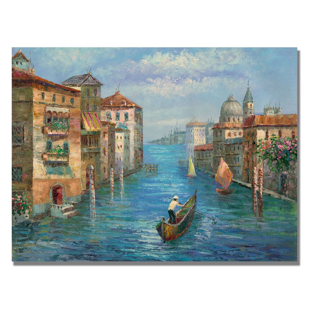 Trademark Global 35x47 inches Rio "Solitary Gondolier"