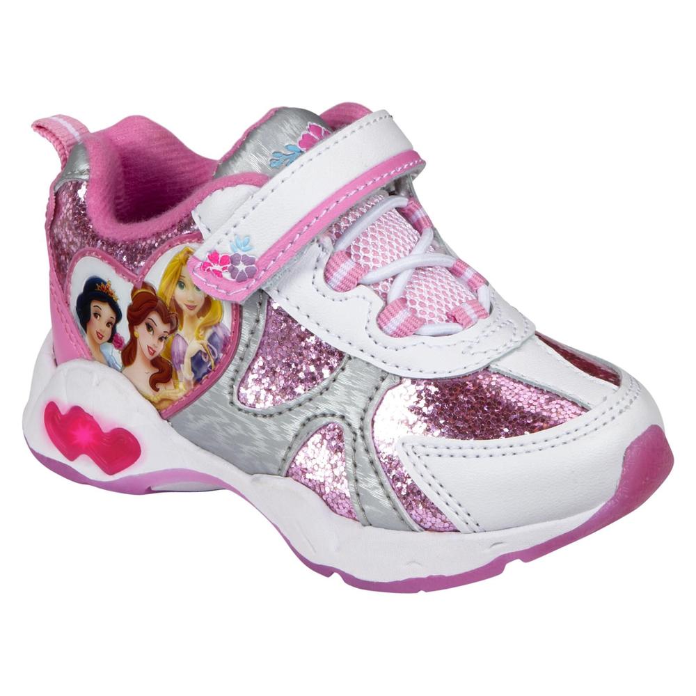 Disney Toddler Girl's Princess Sparkle Athletic Shoe - White