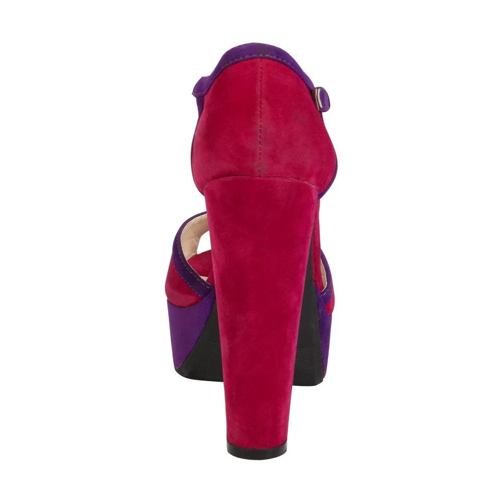 Lady Godiva Women's Cayla Platform Sandal - Pink/Purple