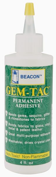 Gem-Tac Permanent Adhesive-4 Ounce