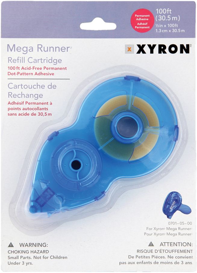 Xyron Mega Runner Permanent Adhesive Refill-1/2"X100'
