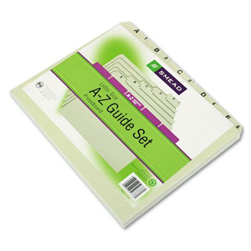 Smead SMD50376 Alphabetic Top Tab Indexed File Guide Set