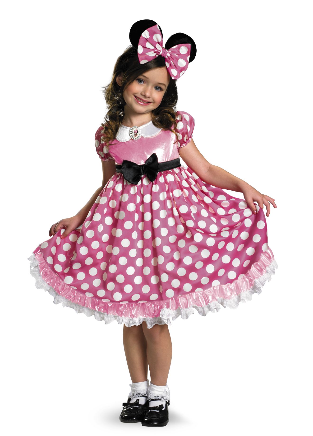 Disney Pink Minnie Glow Girls  Halloween  Costume Disney Pink Minnie Glow Girls  Halloween  Costume