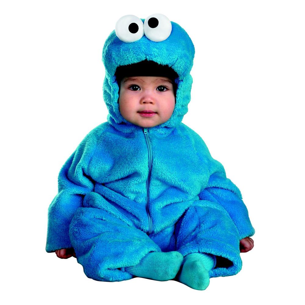 Sesame Street Cookie Monster Deluxe Two-Sided Plush Jumpsuit Toddler ...