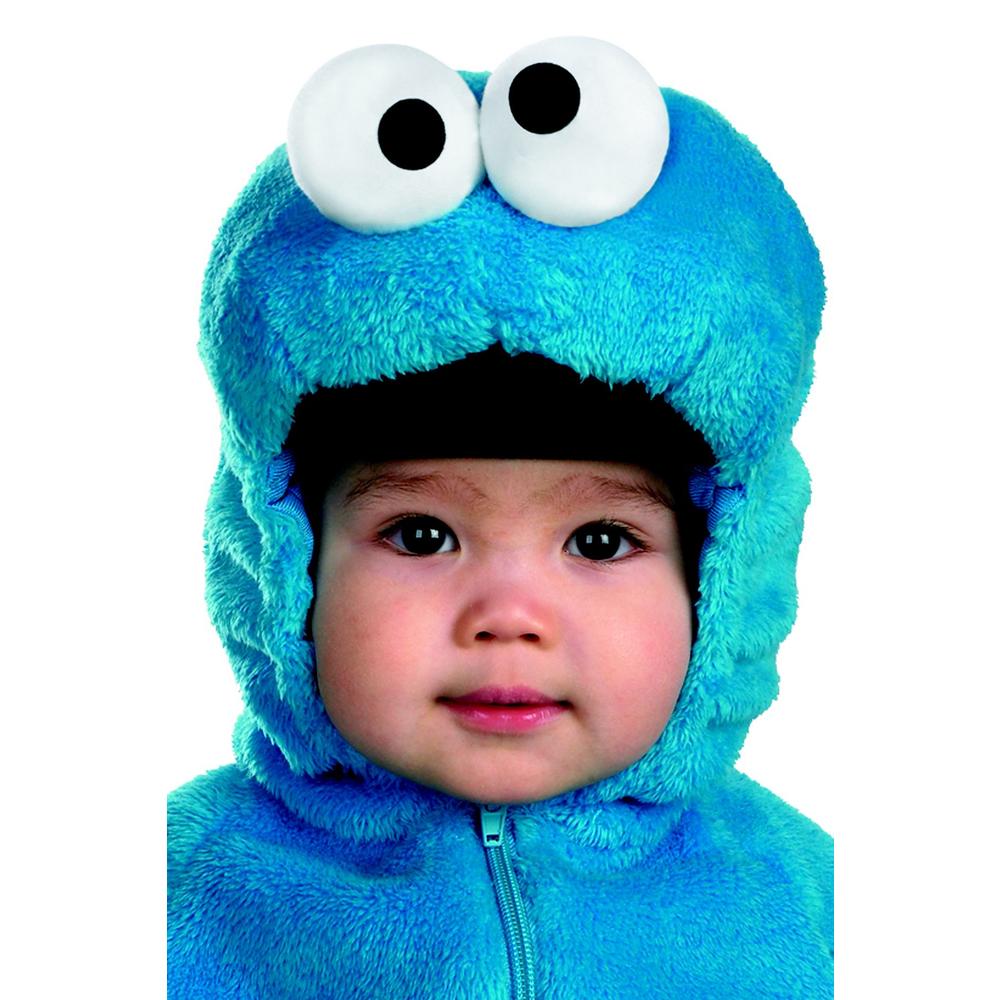Sesame Street Cookie Monster Deluxe Two-Sided Plush Jumpsuit Toddler Halloween Costume