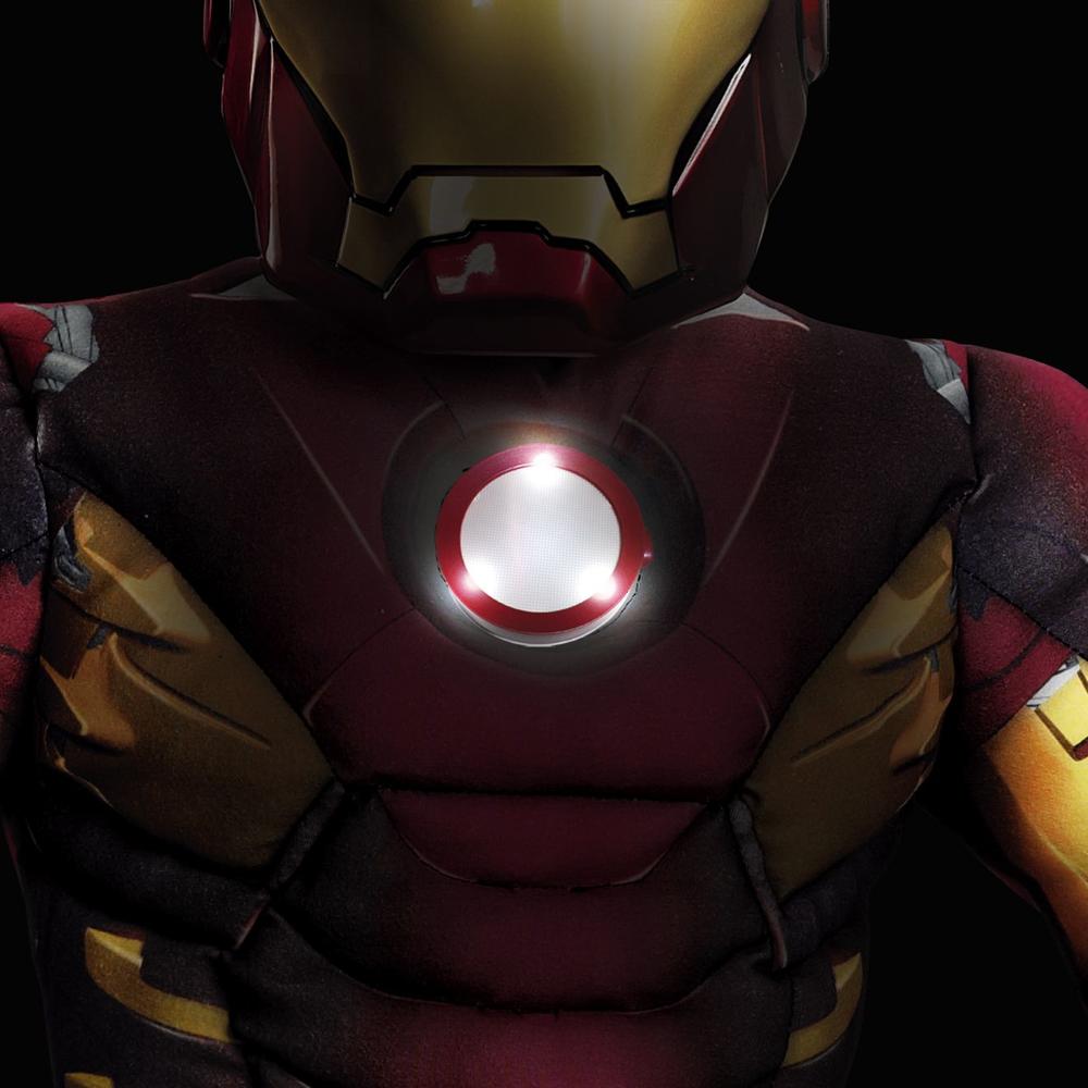 The Avengers Iron Man Mark VII Avengers Muscle Light-Up Boy's Halloween Costume