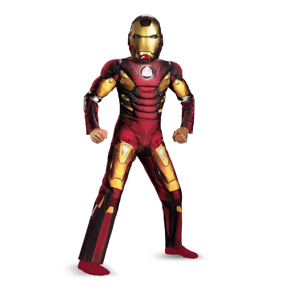 The Avengers Iron Man Mark VII Avengers Muscle Light-Up Boy's Halloween Costume