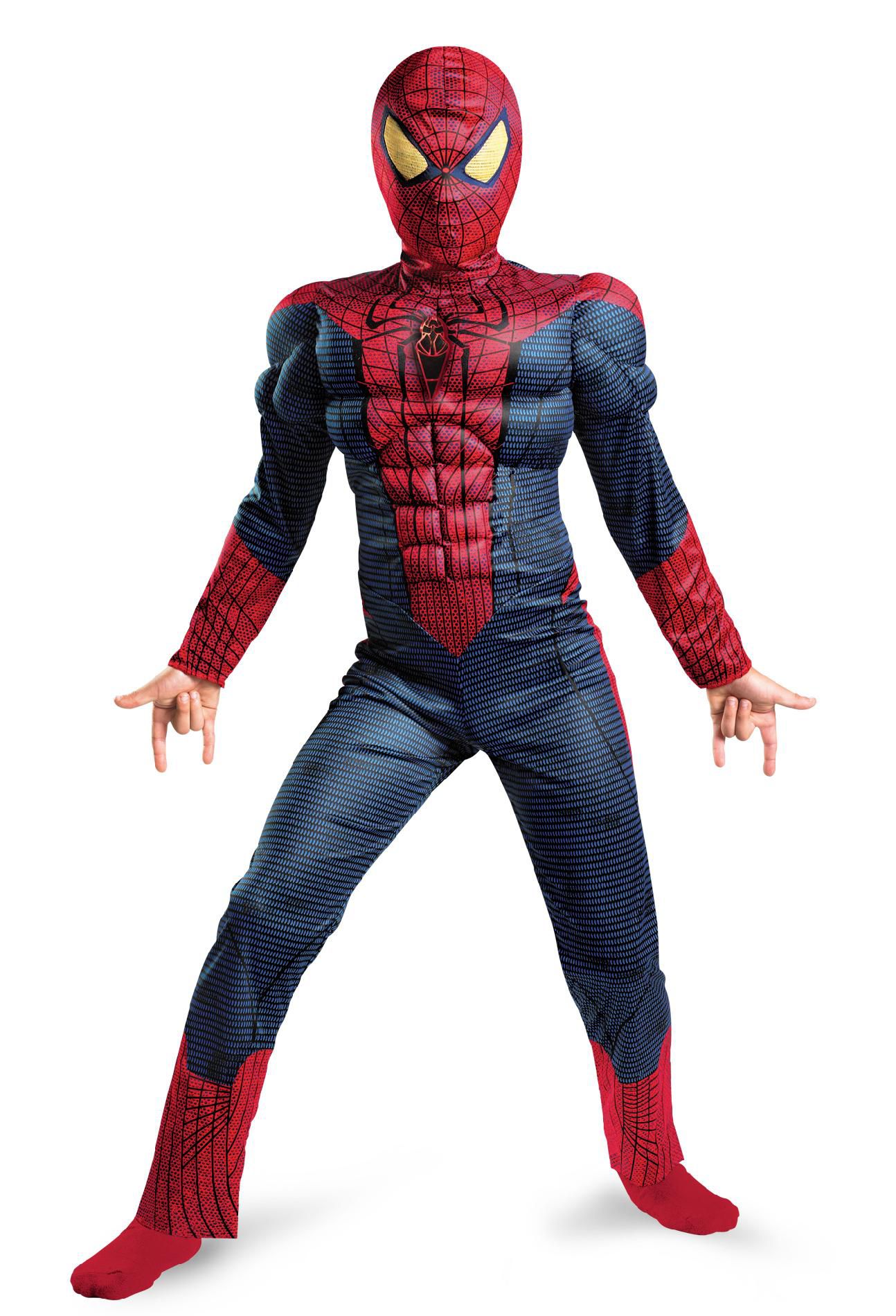 Spider-Man Movie Muscle Light-Up Boy's Halloween Costume