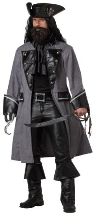 CALIFORNIA COSTUME COLLECTIONS Blackbeard, The Pirate Adult Costume
