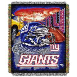 The Northwest Group NORTHWEST NFL New York Giants Woven Tapestry Throw Blanket, 48" x 60", Home Field Advantage
