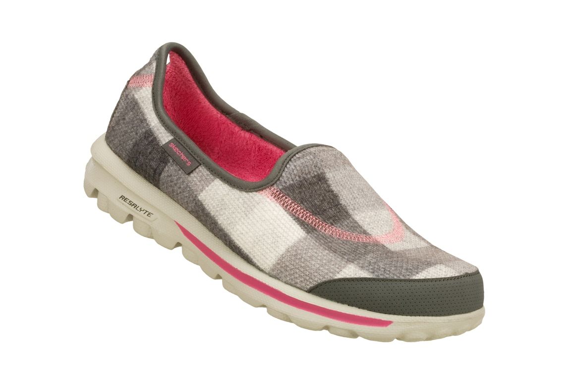 Skechers Women's GOwalk Sparky Casual Athletic Shoe - Grey/Pink