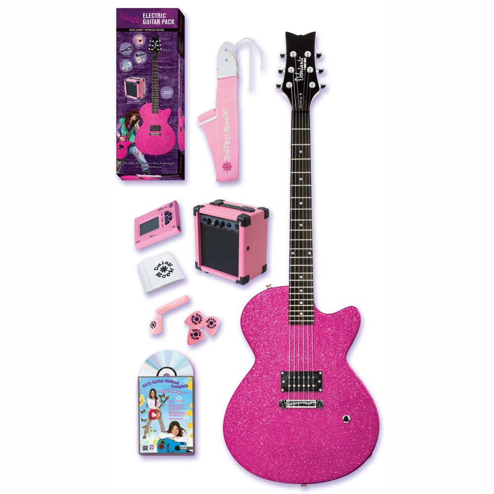 Daisy Rock Pink Electric Guitar Toys Games Musical
