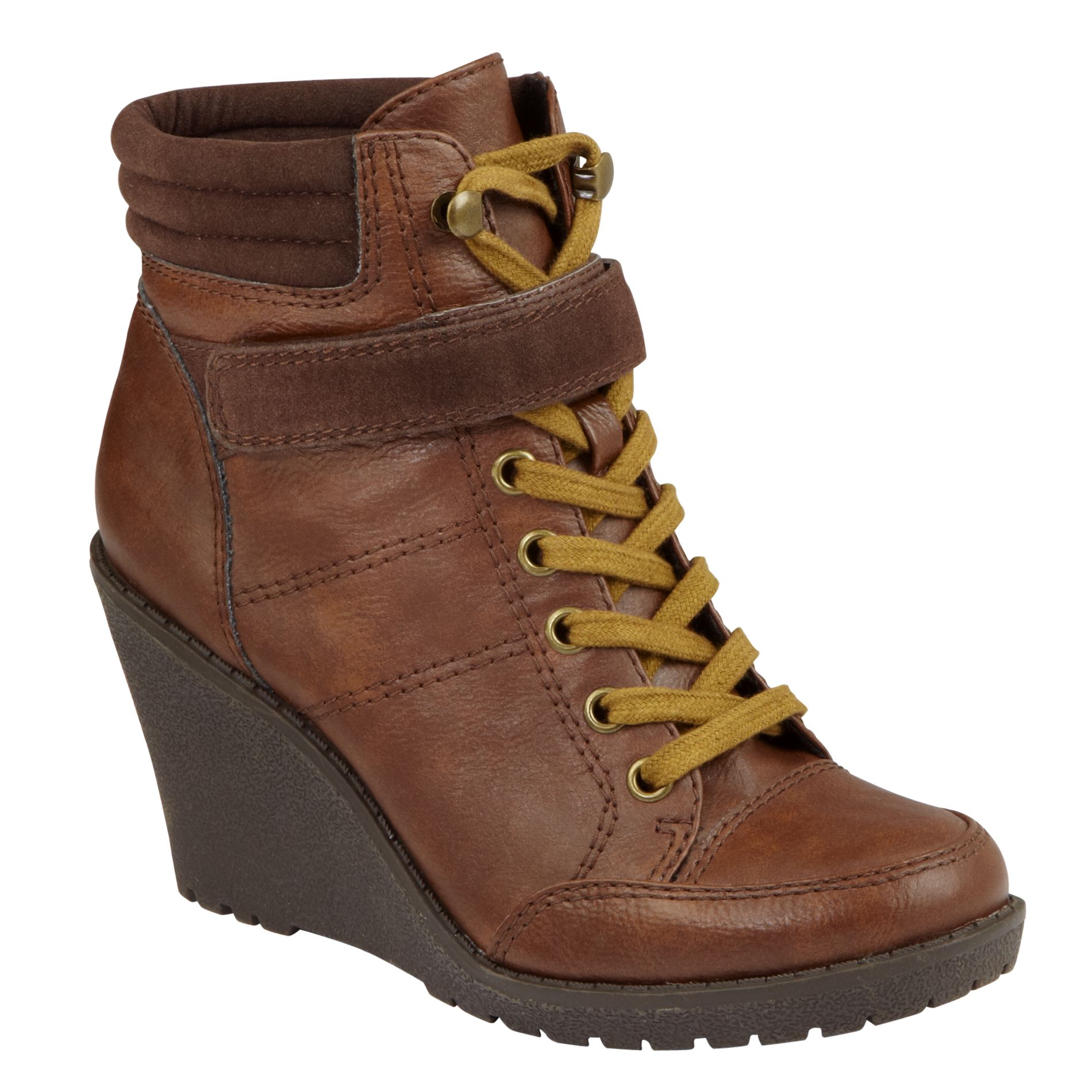 Route 66 Women's Tayside Wedge Casual Boot - Cognac