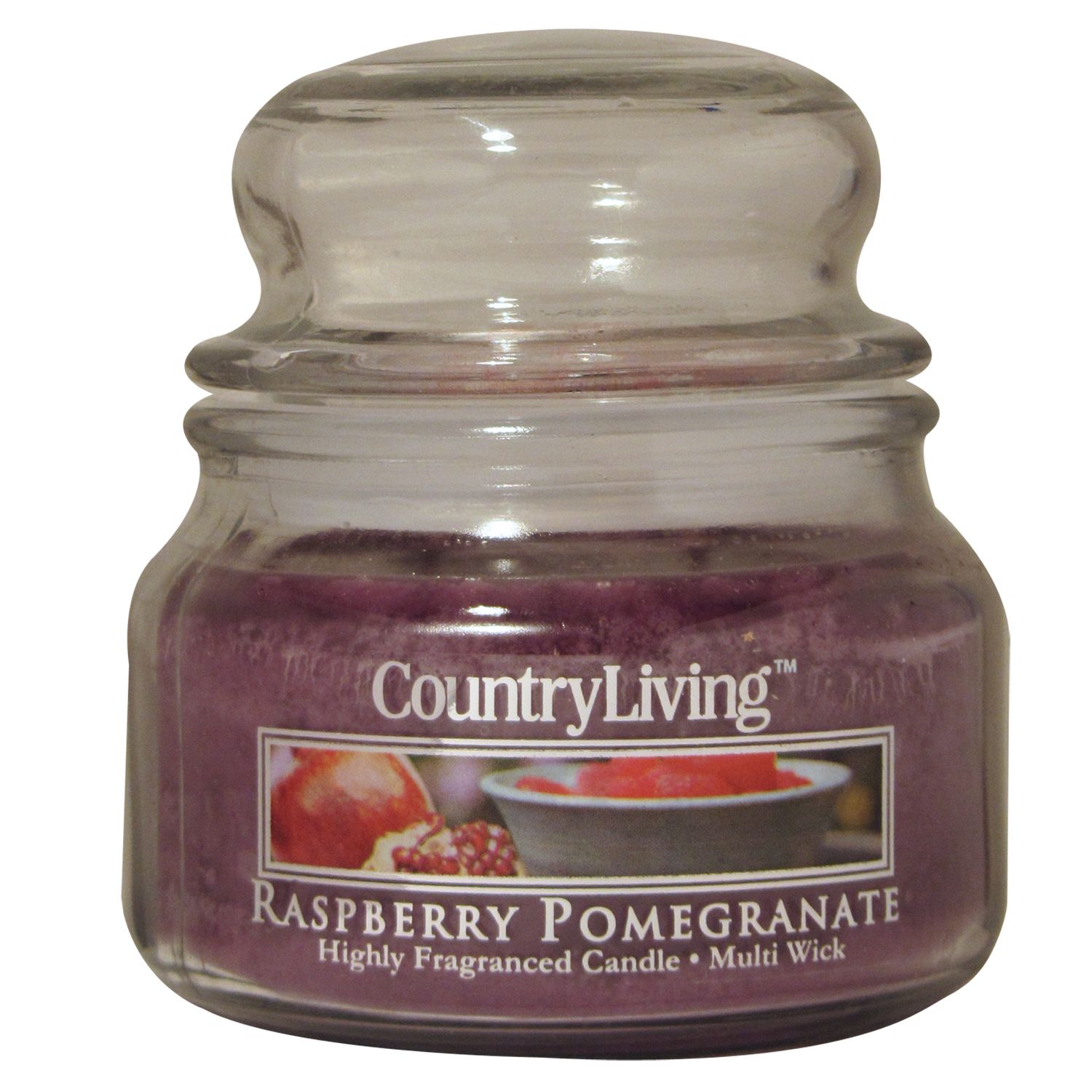 Country Living 9oz Jar Candle - Raspberry Pomegranate