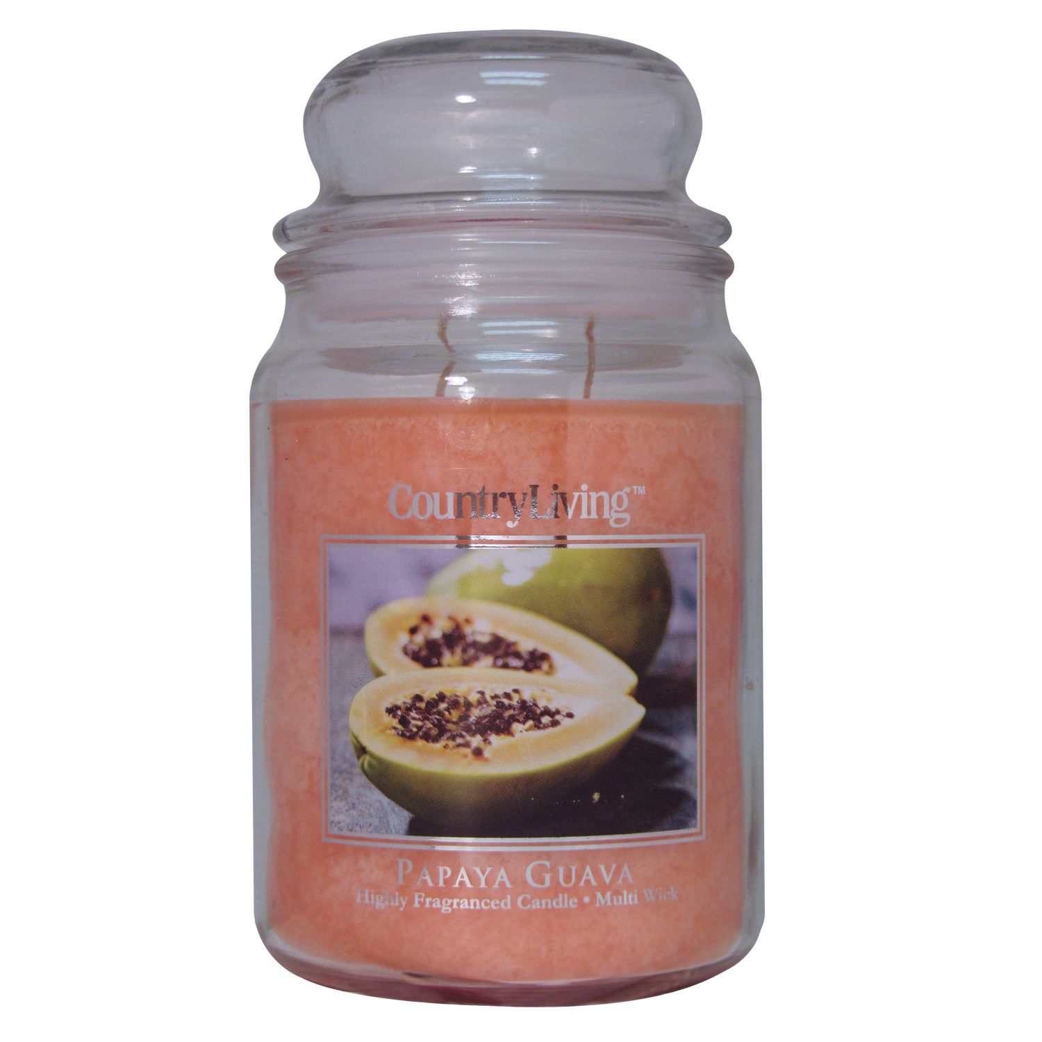 Country Living 18oz Jar Candle - Papaya Guava