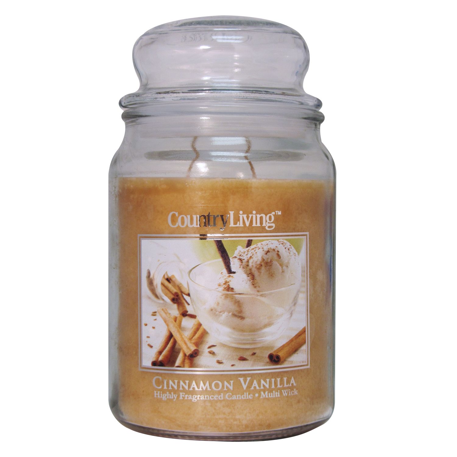 Country Living 18oz Jar Candle - Cinnamon Vanilla